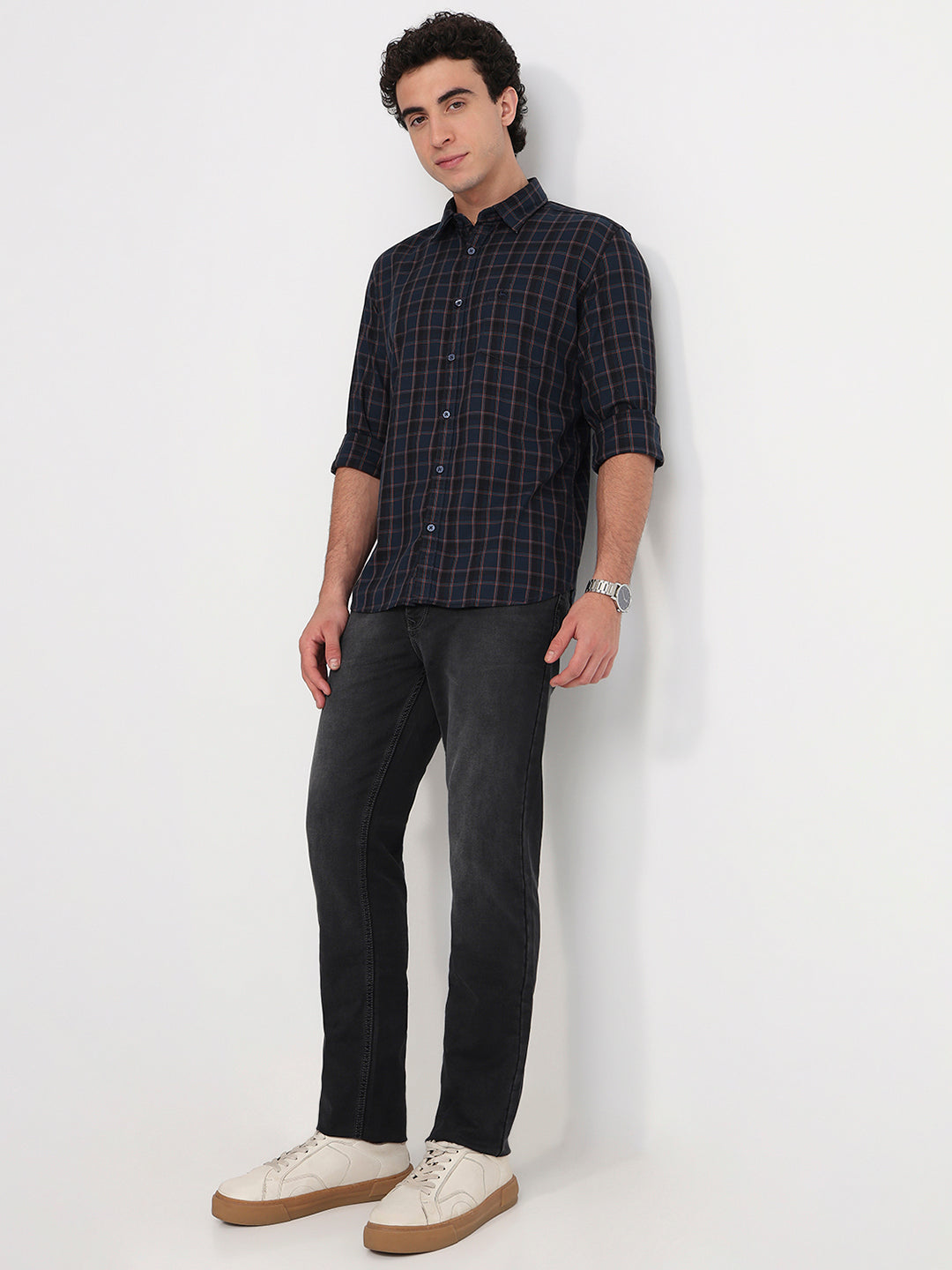 Parx Blue Casual Shirt