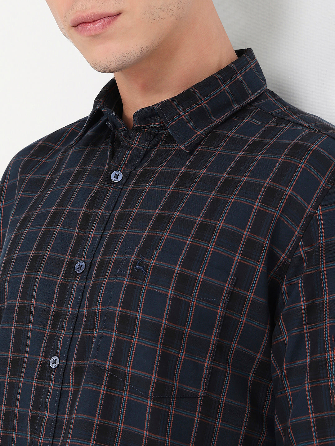 Parx Blue Casual Shirt