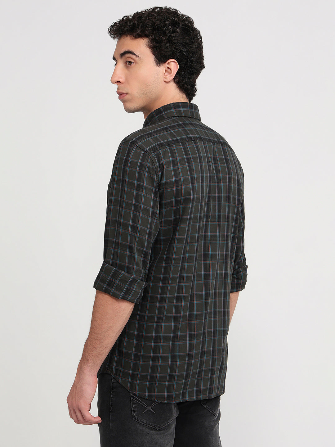 Parx Green Casual Shirt