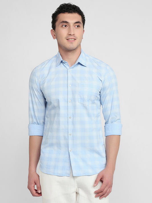 Parx Blue Casual Shirt
