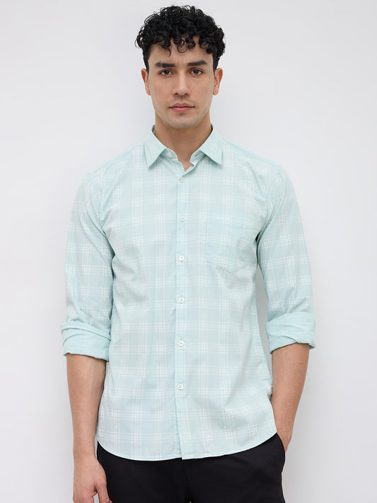 Parx Green Casual Shirt