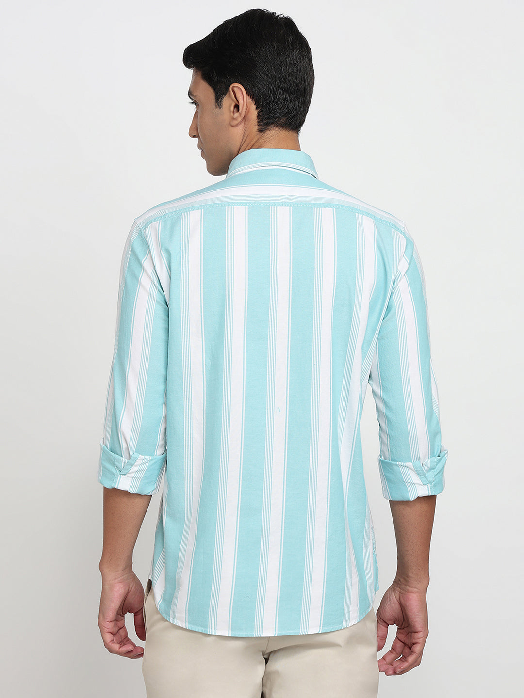 Parx Green Casual Shirt