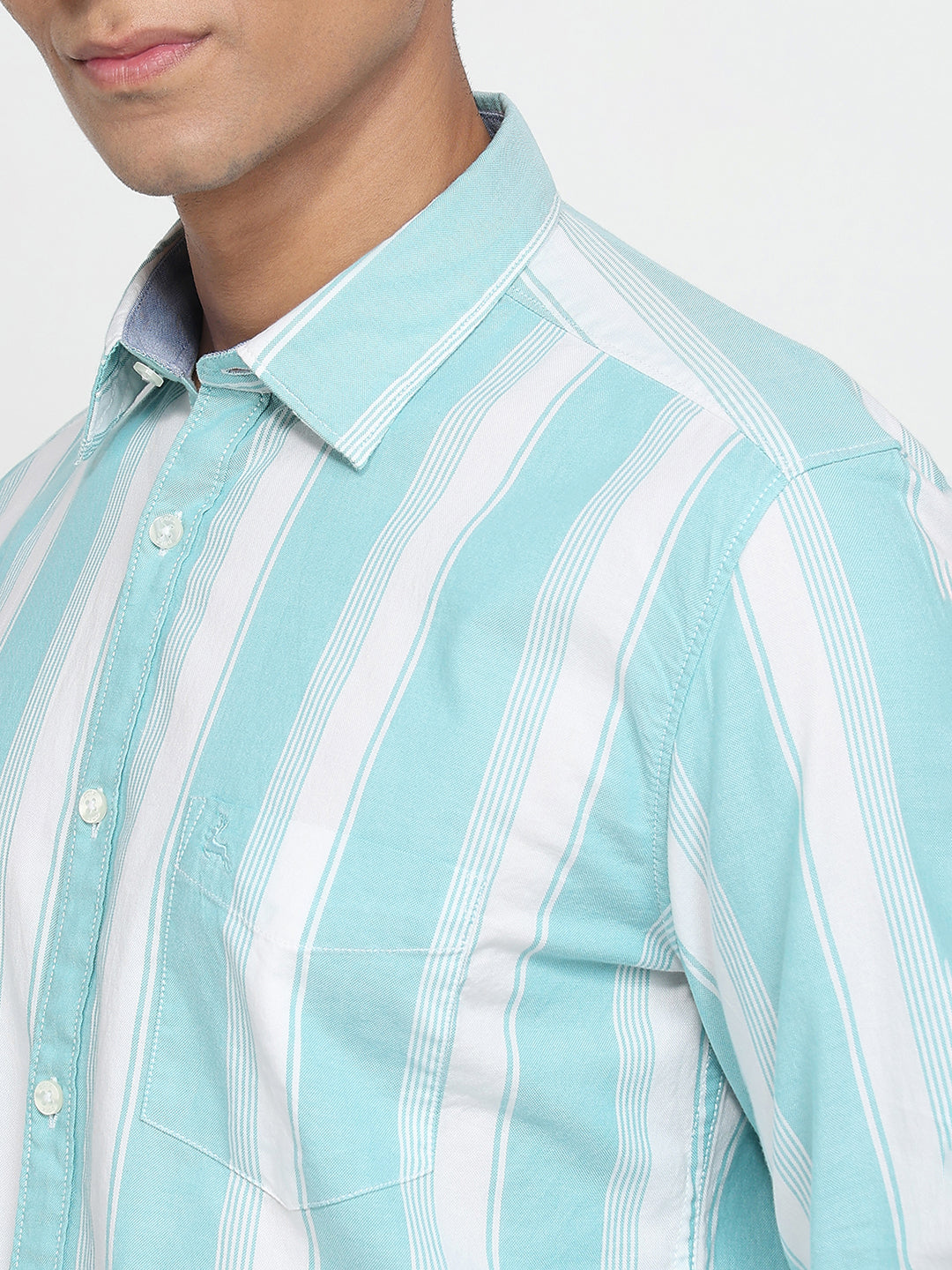 Parx Green Casual Shirt