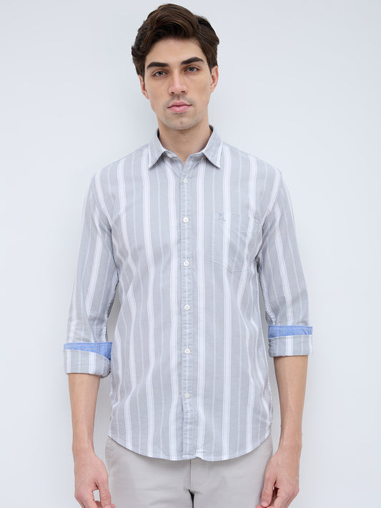 Parx Grey Casual Shirt