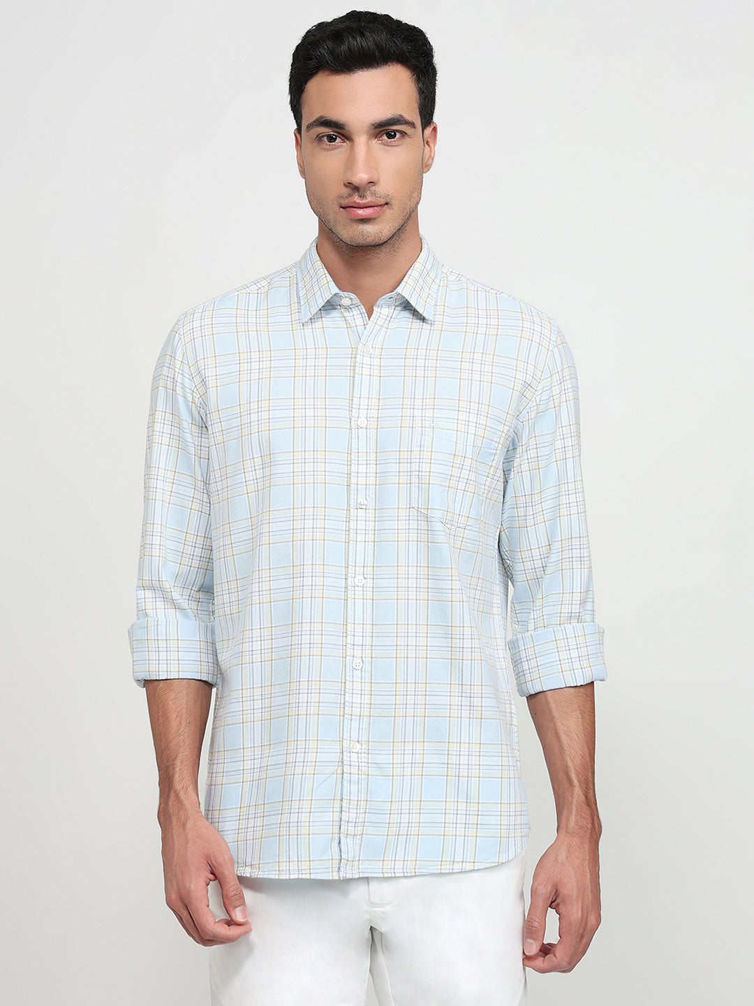 Parx Blue Casual Shirt
