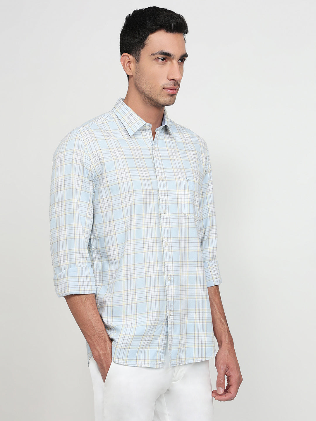 Parx Blue Casual Shirt
