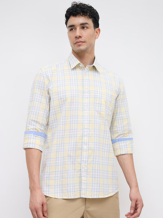 Parx Yellow Casual Shirt