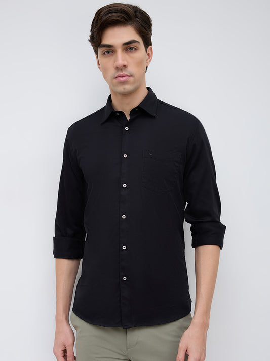 Parx Black Casual Shirt