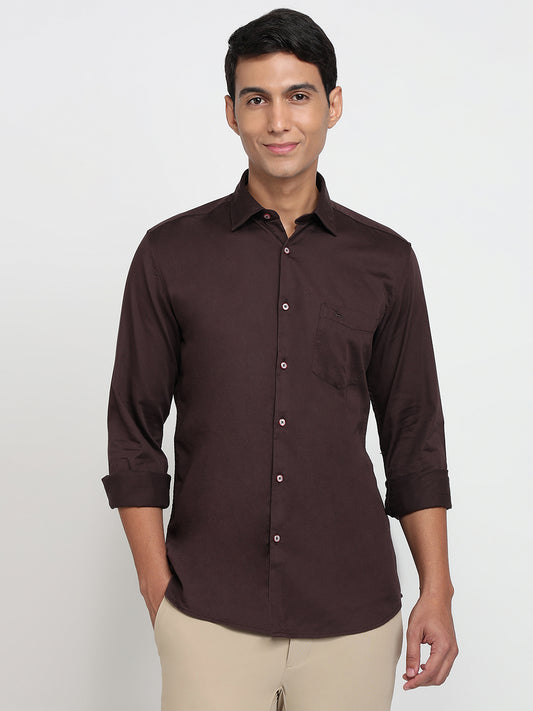 Parx Brown Casual Shirt