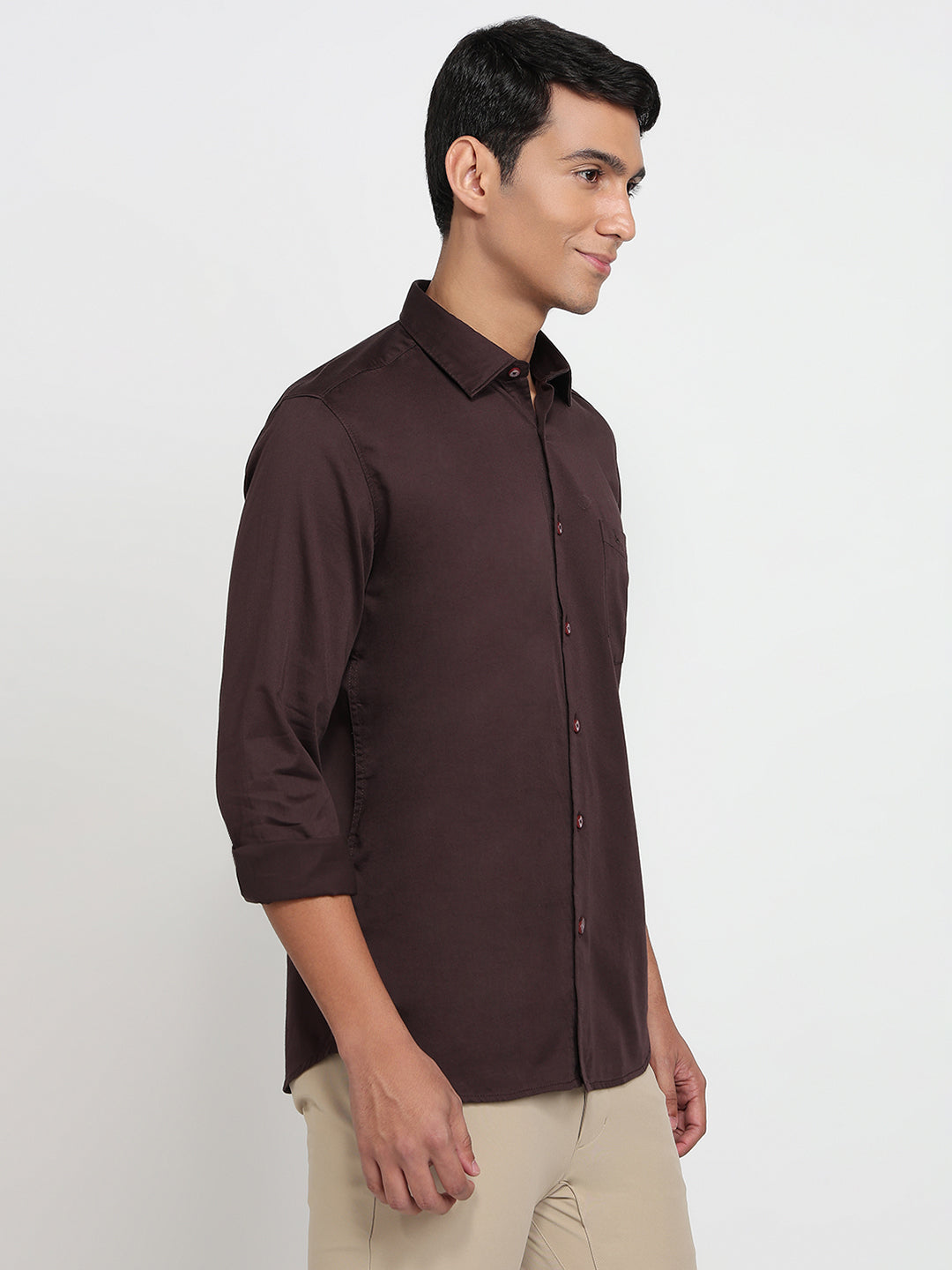 Parx Brown Casual Shirt