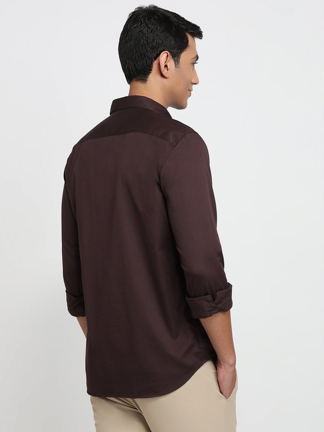 Parx Brown Casual Shirt