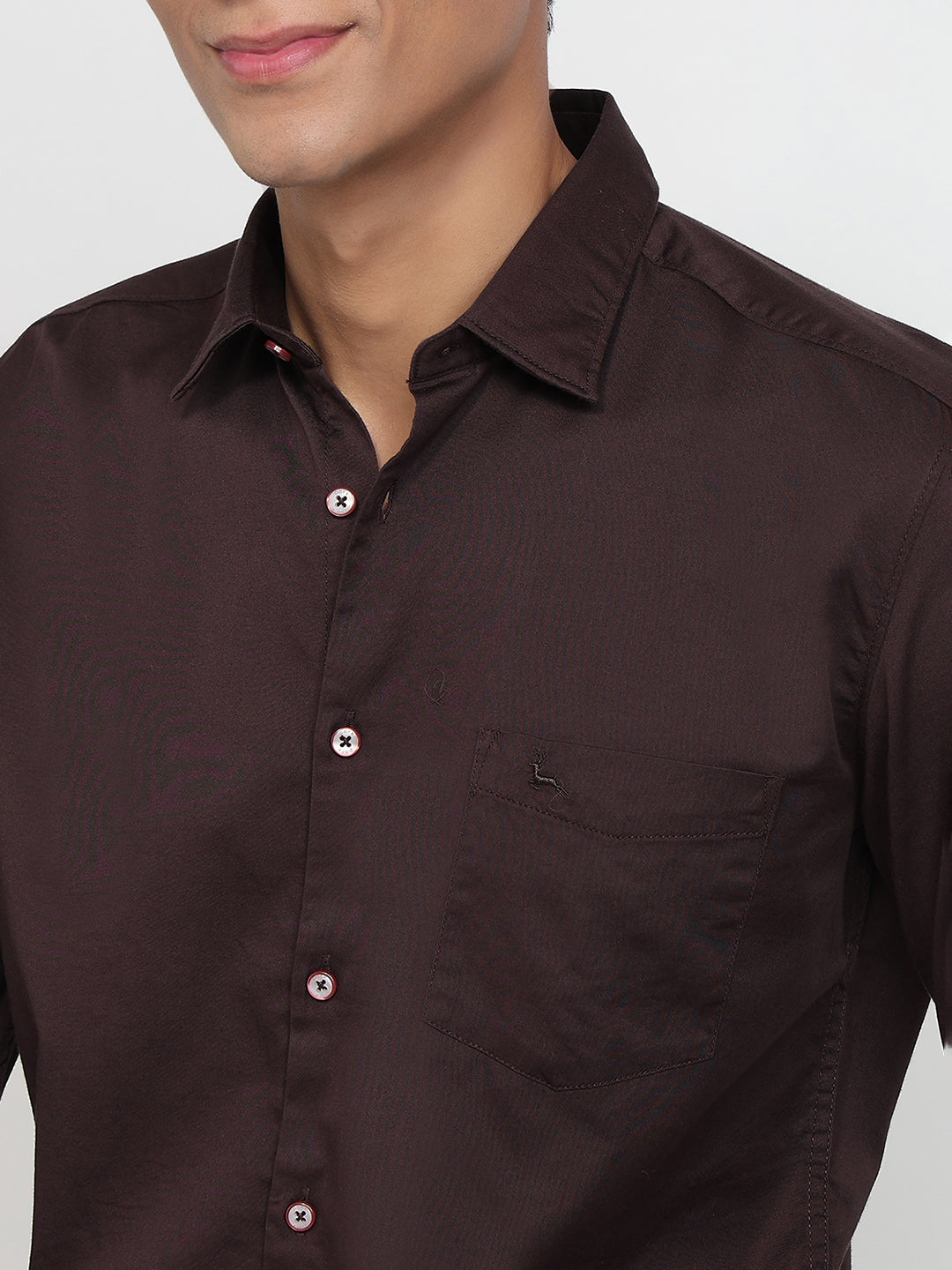 Parx Brown Casual Shirt