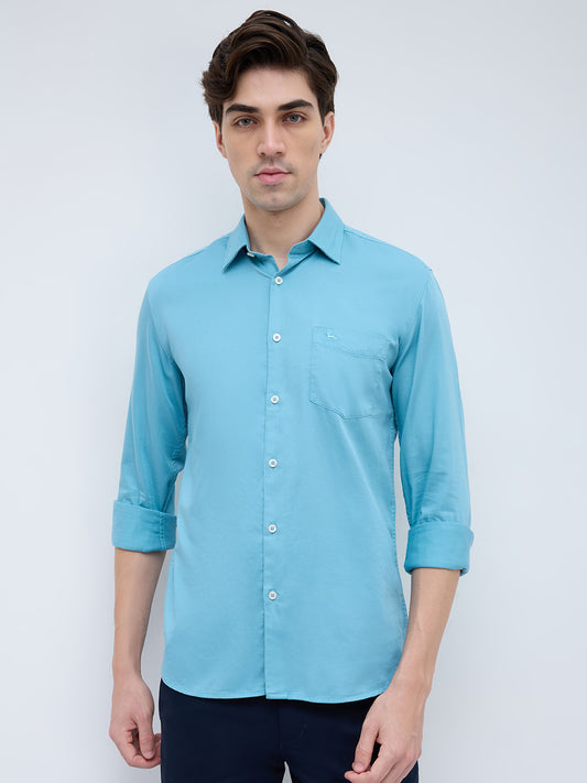 Parx Blue Casual Shirt
