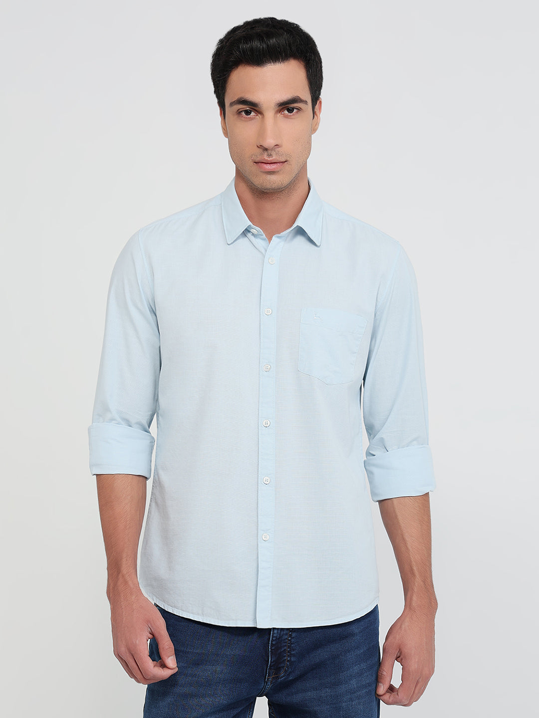 Parx Blue Casual Shirt