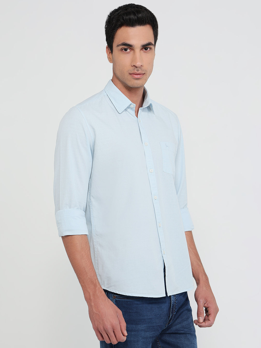 Parx Blue Casual Shirt