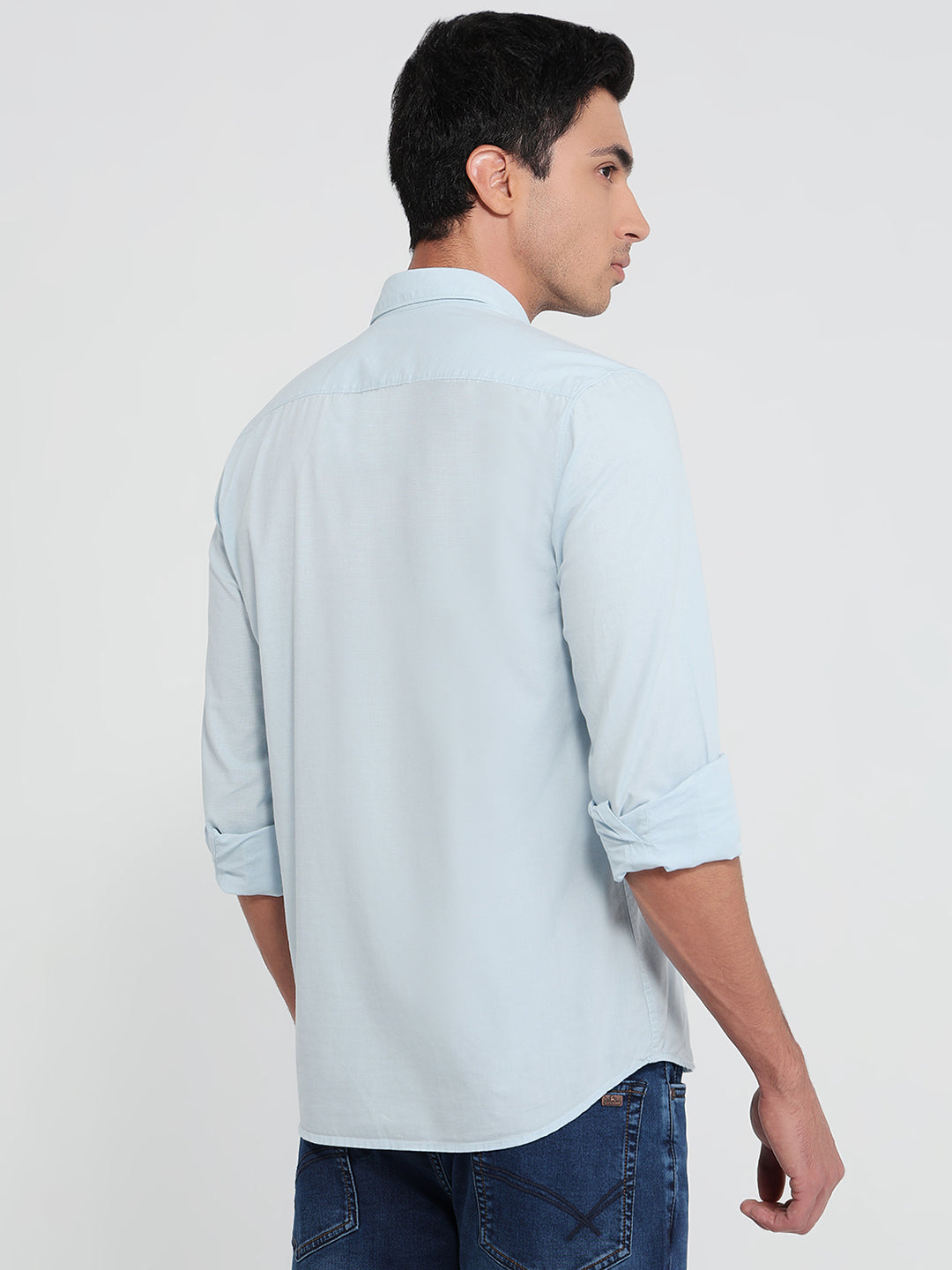 Parx Blue Casual Shirt