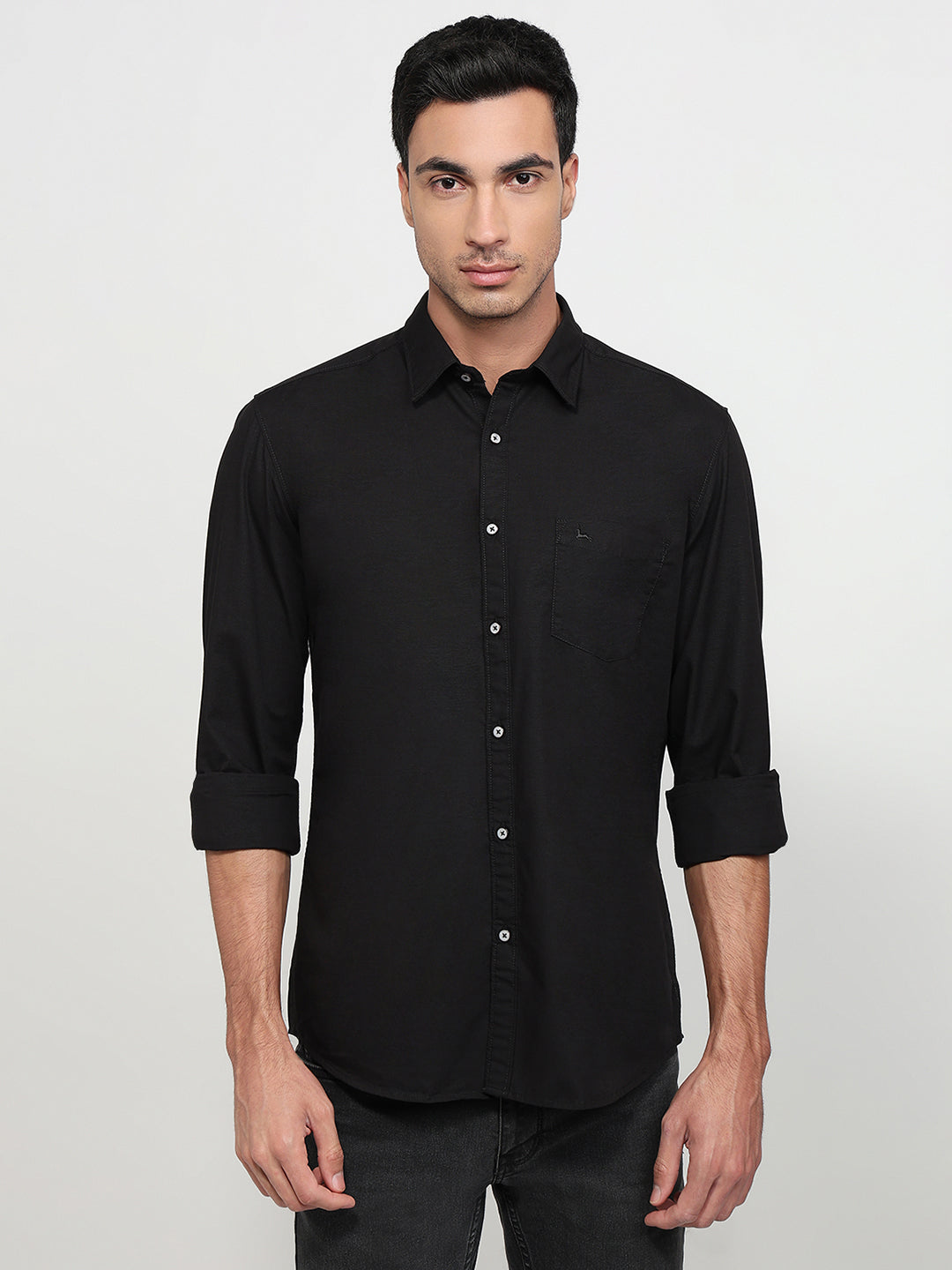 Parx Black Casual Shirt