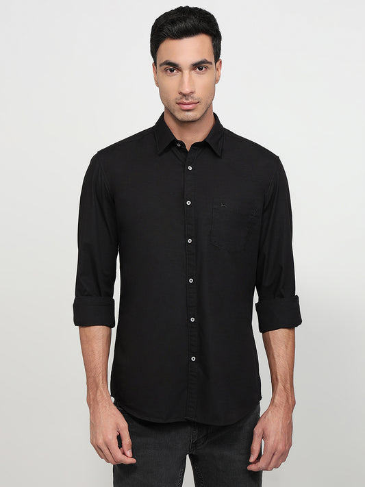 Parx Black Casual Shirt
