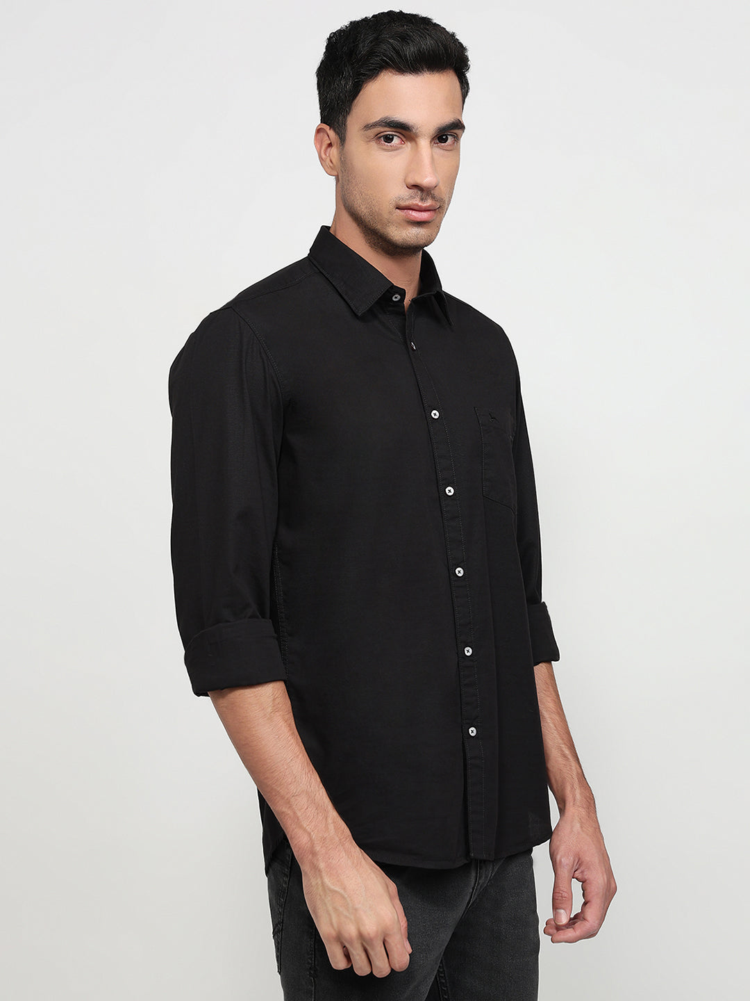 Parx Black Casual Shirt