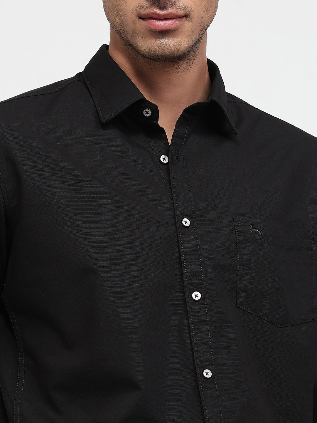 Parx Black Casual Shirt