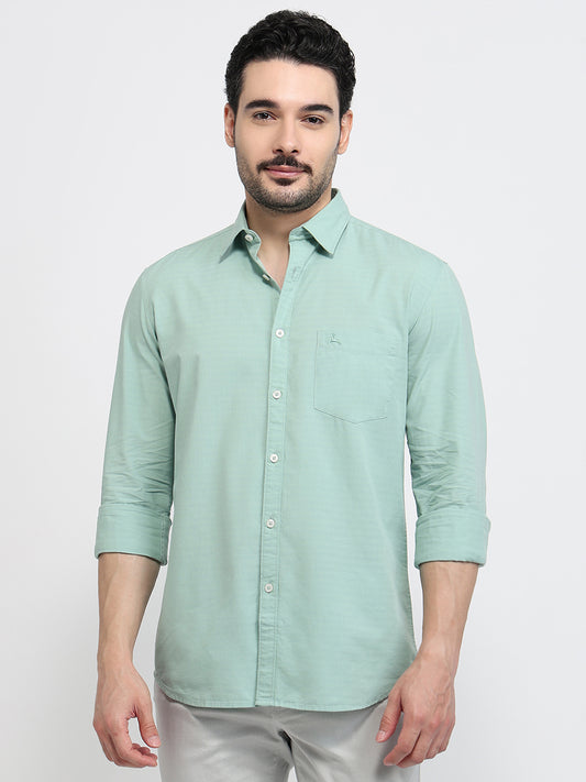 Parx Green Casual Shirt