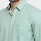 Parx Green Casual Shirt