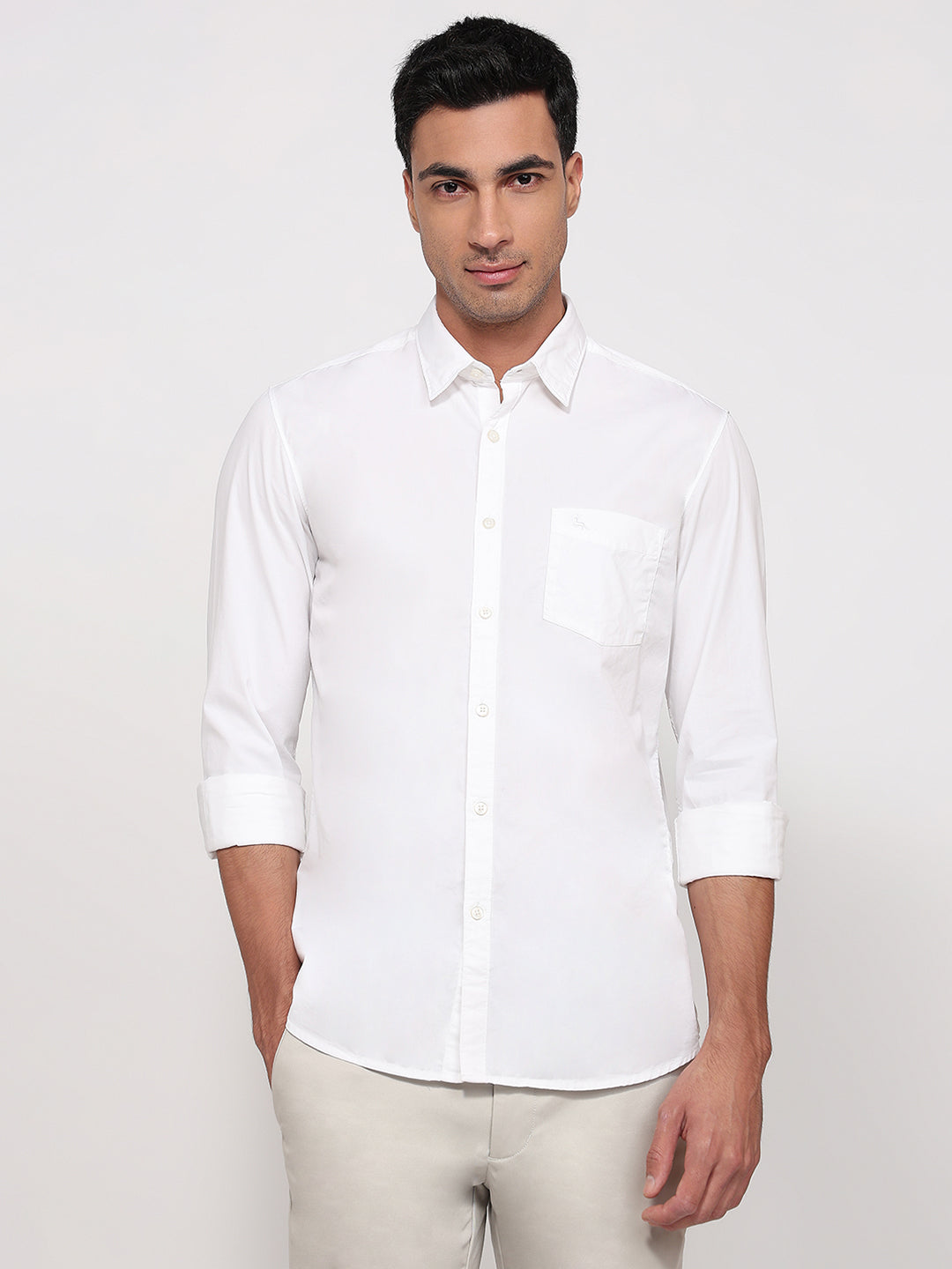 Parx White Casual Shirt