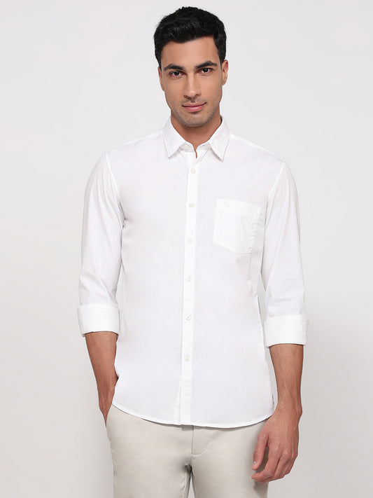 Parx White Casual Shirt