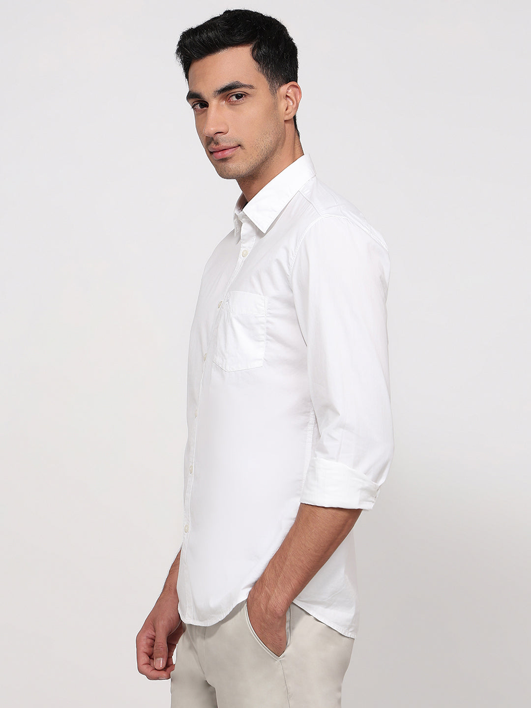 Parx White Casual Shirt