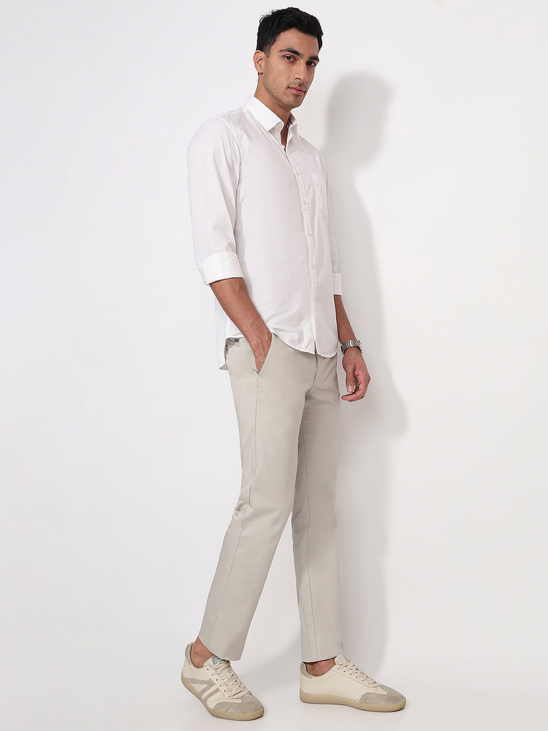 Parx White Casual Shirt