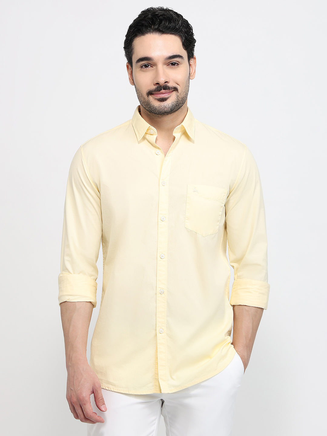 Parx Yellow Casual Shirt
