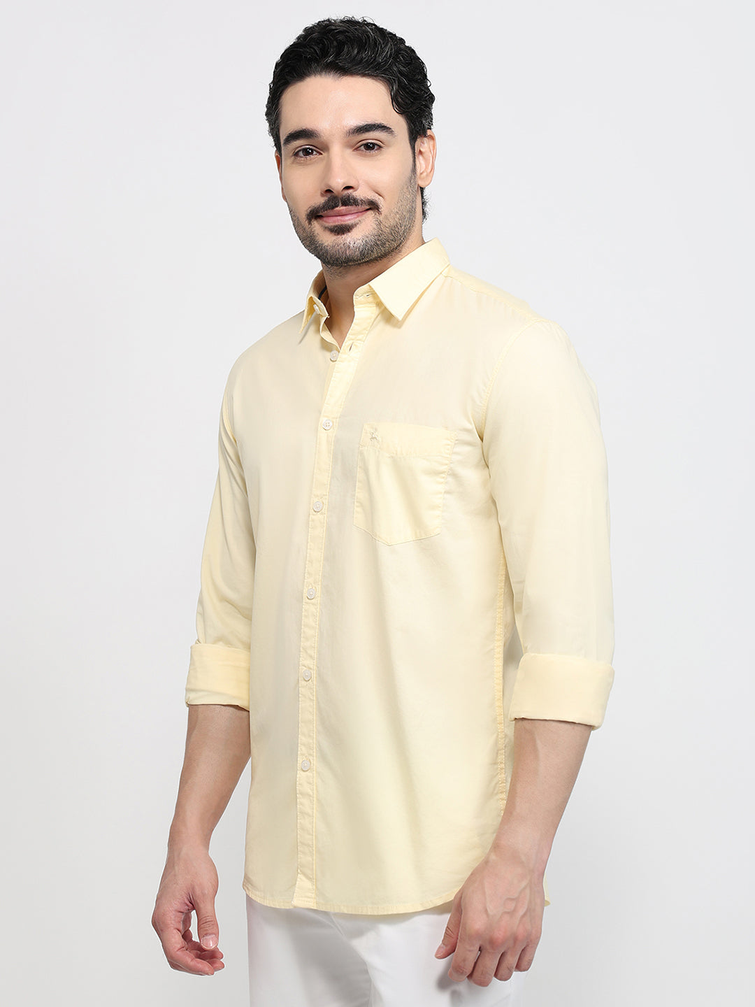 Parx Yellow Casual Shirt