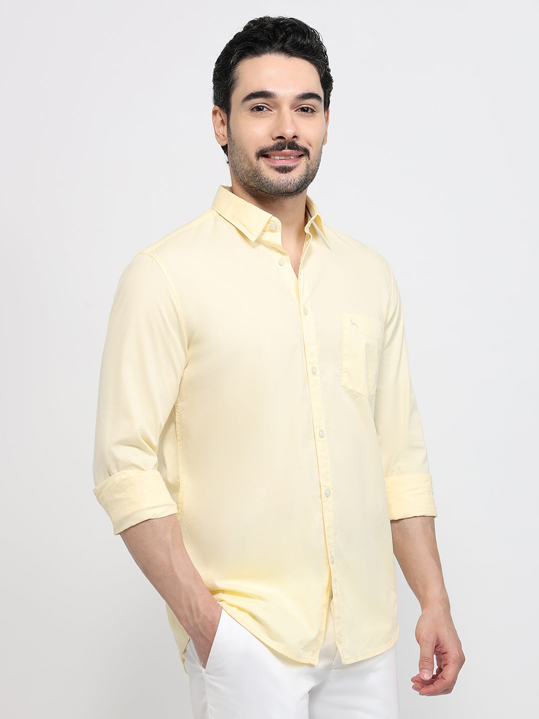 Parx Yellow Casual Shirt
