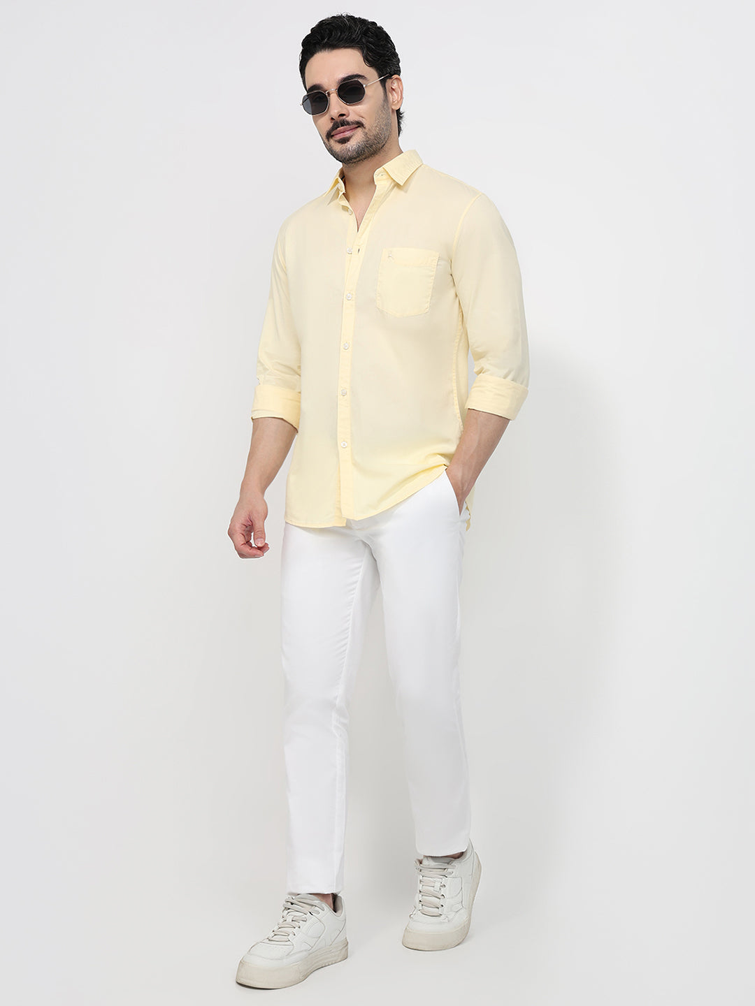 Parx Yellow Casual Shirt