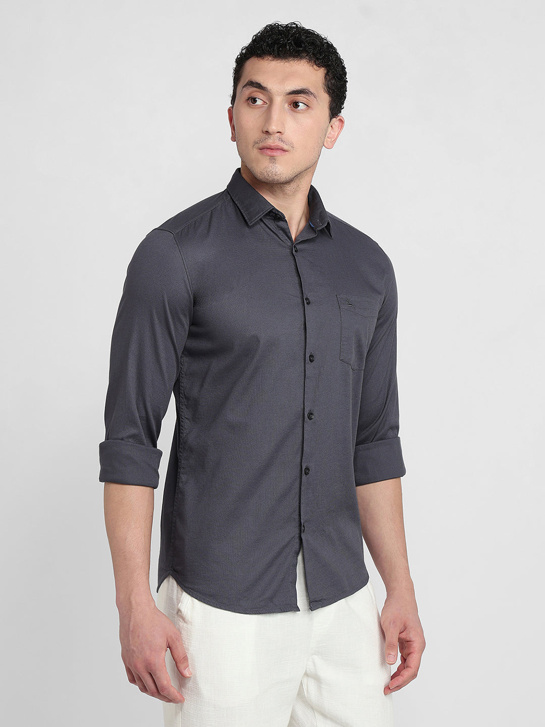 Parx Grey Casual Shirt
