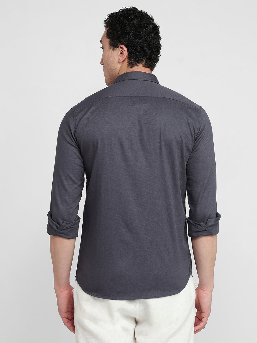 Parx Grey Casual Shirt