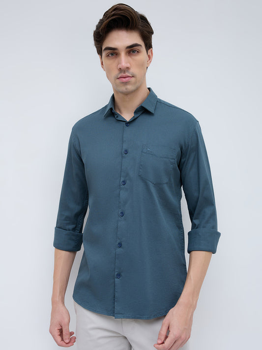 Parx Green Casual Shirt