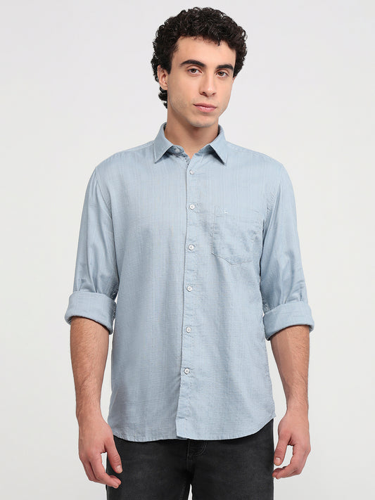 Parx Blue Casual Shirt