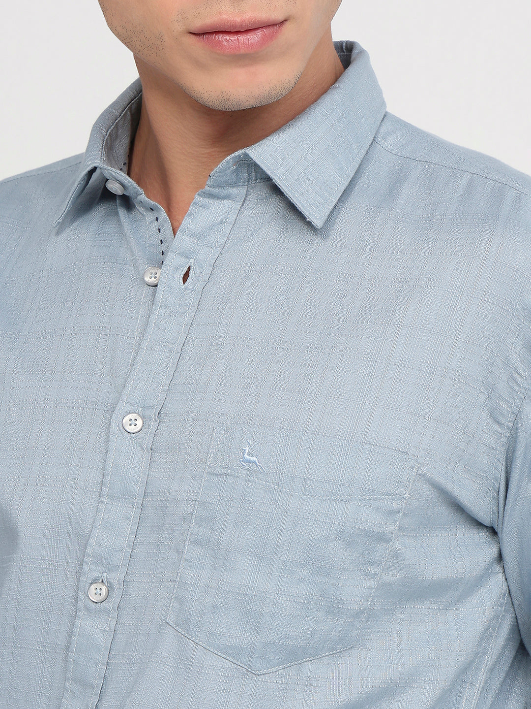 Parx Blue Casual Shirt