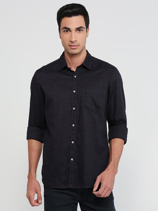 Parx Blue Casual Shirt