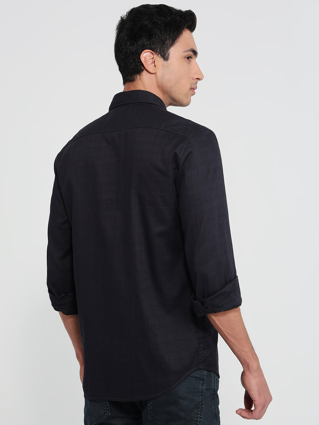 Parx Blue Casual Shirt