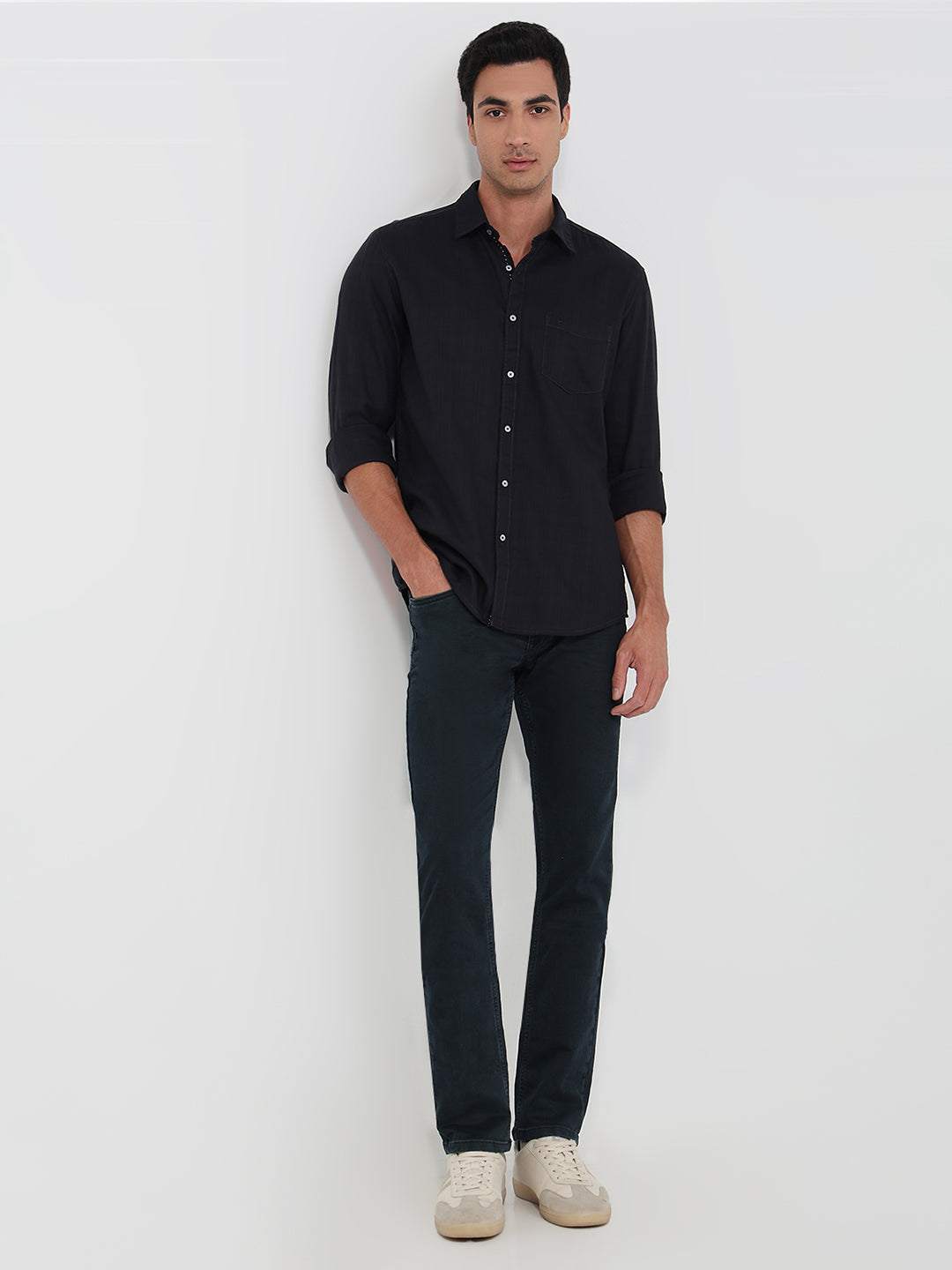 Parx Blue Casual Shirt