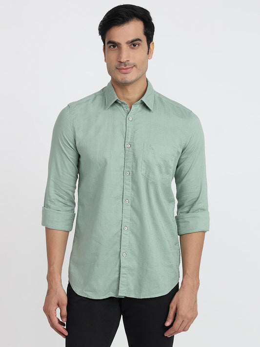 Parx Green Casual Shirt