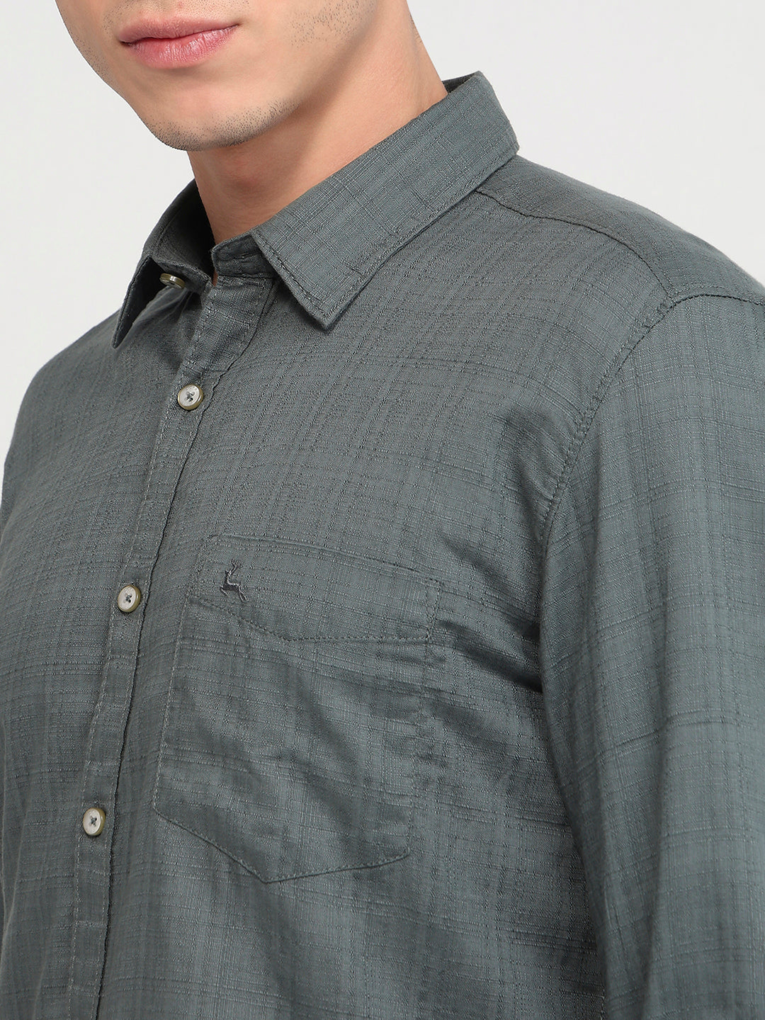 Parx Green Casual Shirt