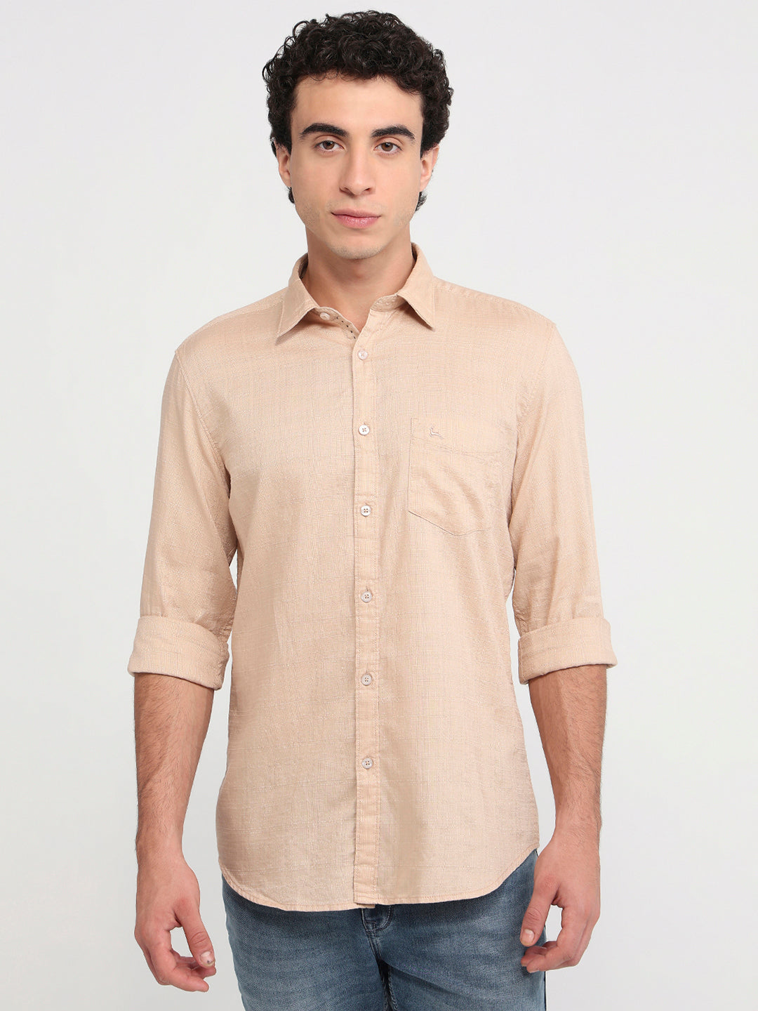 Parx Brown Casual Shirt