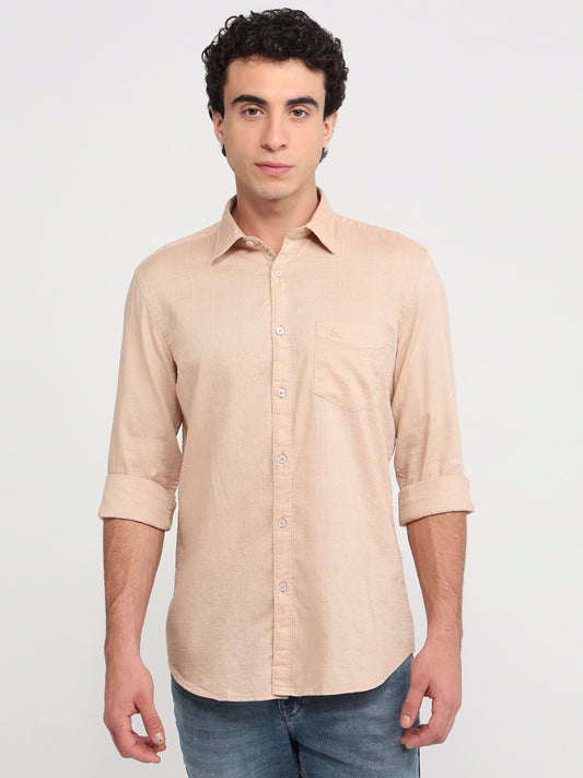 Parx Brown Casual Shirt