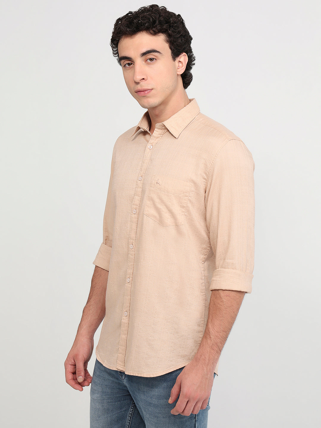 Parx Brown Casual Shirt