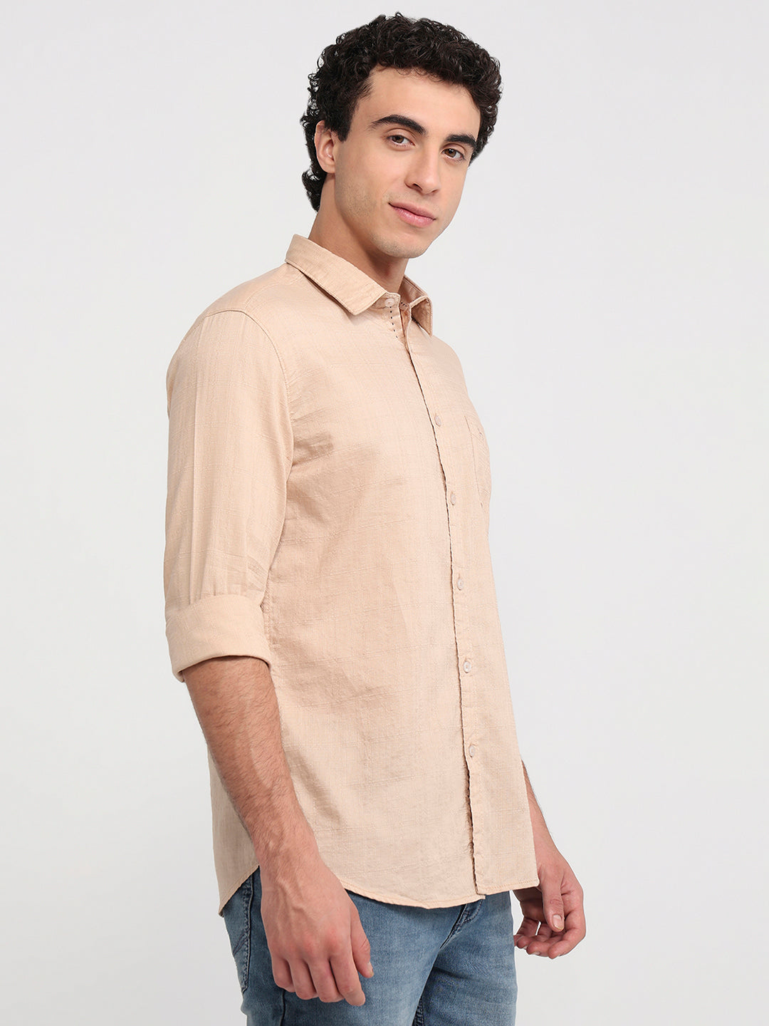 Parx Brown Casual Shirt