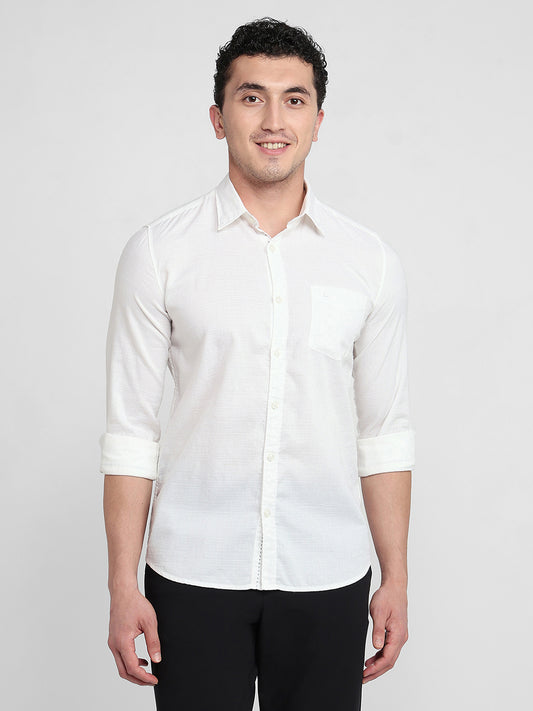 Parx White Casual Shirt
