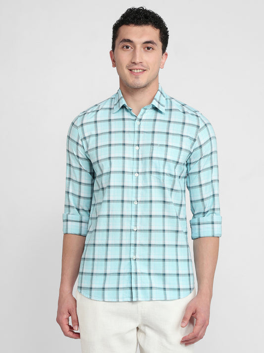 Parx Blue Casual Shirt